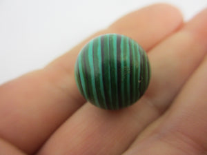 Green Malachite Gemstone Marble Toy Vintage Art Deco c1920
