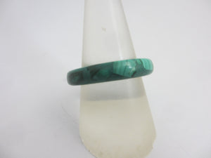Malachite Ring Size Q Vintage c1980
