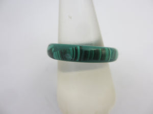 Malachite Ring Size R+ Vintage c1980