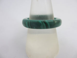 Malachite Ring Size Q Vintage c1980