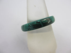 Malachite Ring Size R+ Vintage c1980