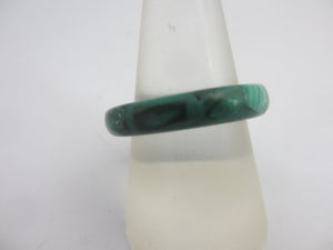 Malachite Ring Size Q Vintage c1980