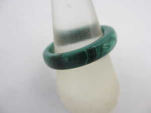 Malachite Ring Size R+ Vintage c1980
