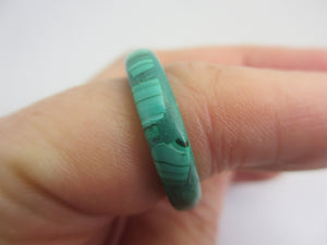 Malachite Ring Size Q Vintage c1980
