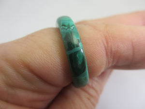 Malachite Ring Size R+ Vintage c1980