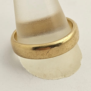 Marriage Band Wedding Ring in 9k Gold Vintage Size UK Y+