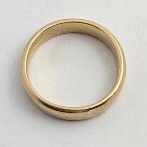 Marriage Band Wedding Ring in 9k Gold Vintage Size UK Y+