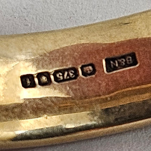 Marriage Band Wedding Ring in 9k Gold Vintage Size UK Y+