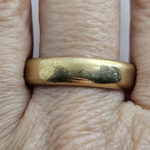 Marriage Band Wedding Ring in 9k Gold Vintage Size UK Y+