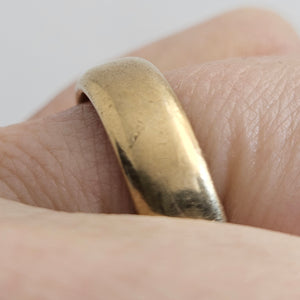 Marriage Band Wedding Ring in 9k Gold Vintage Size UK Y+