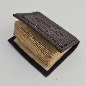 Armenian Miniature Dolls House Leather Prayer Book Vintage c1920