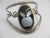Mother of Pearl Apple Mexican Sterling Silver Bangle Bracelet Vintage