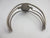 Mother of Pearl Apple Mexican Sterling Silver Bangle Bracelet Vintage