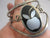 Mother of Pearl Apple Mexican Sterling Silver Bangle Bracelet Vintage