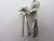 Rare Movie Camera Man Sterling Silver Vintage Charm or Pendant c1960