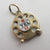 Moving "I Love You" Telephone Dial English 9k Gold Charm or Pendant Vintage 1959