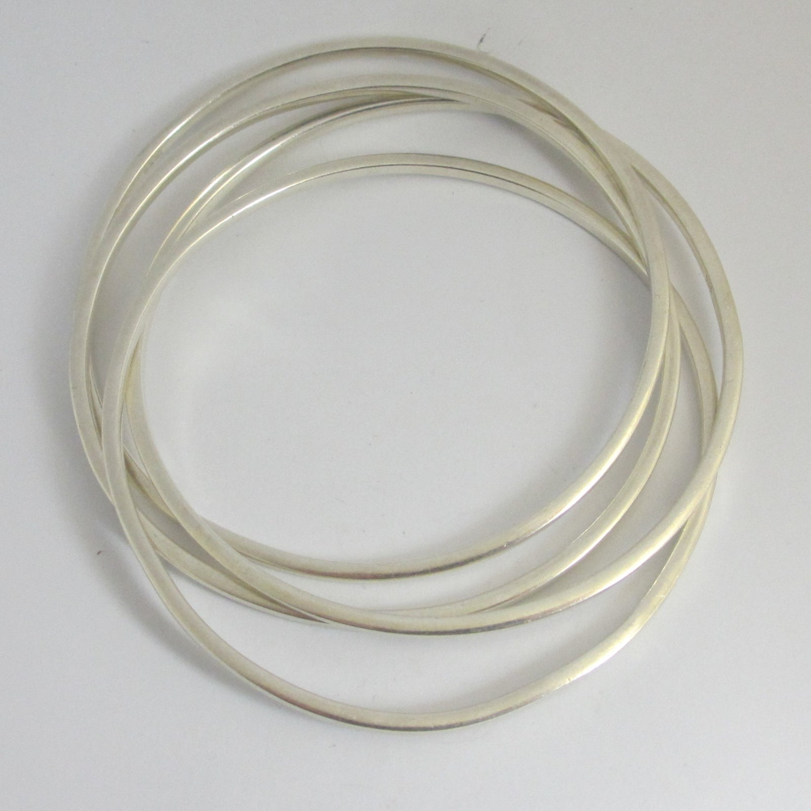 Multi Band Bangle Bracelet in Sterling Silver Vintage