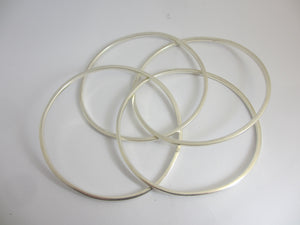 Multi Band Bangle Bracelet in Sterling Silver Vintage