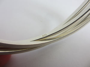Multi Band Bangle Bracelet in Sterling Silver Vintage