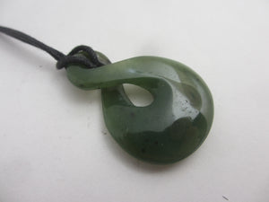 New Zealand Greenstone Nephrite Jade Pendant Vintage