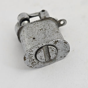 Pair of Nickel Silver Petrol Lighters One Pygmy Vintage Art Deco