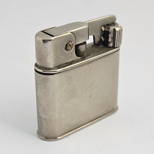 Pair of Nickel Silver Petrol Lighters One Pygmy Vintage Art Deco