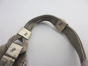 Niello Silver Bracelet Vintage Art Deco c1920