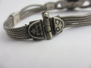 Niello Silver Bracelet Vintage Art Deco c1920