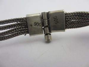 Niello Silver Bracelet Vintage Art Deco c1920