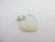 Opaline Stone Heart Pendant Sterling Silver Bale Vintage c1980