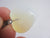 Opaline Stone Heart Pendant Sterling Silver Bale Vintage c1980