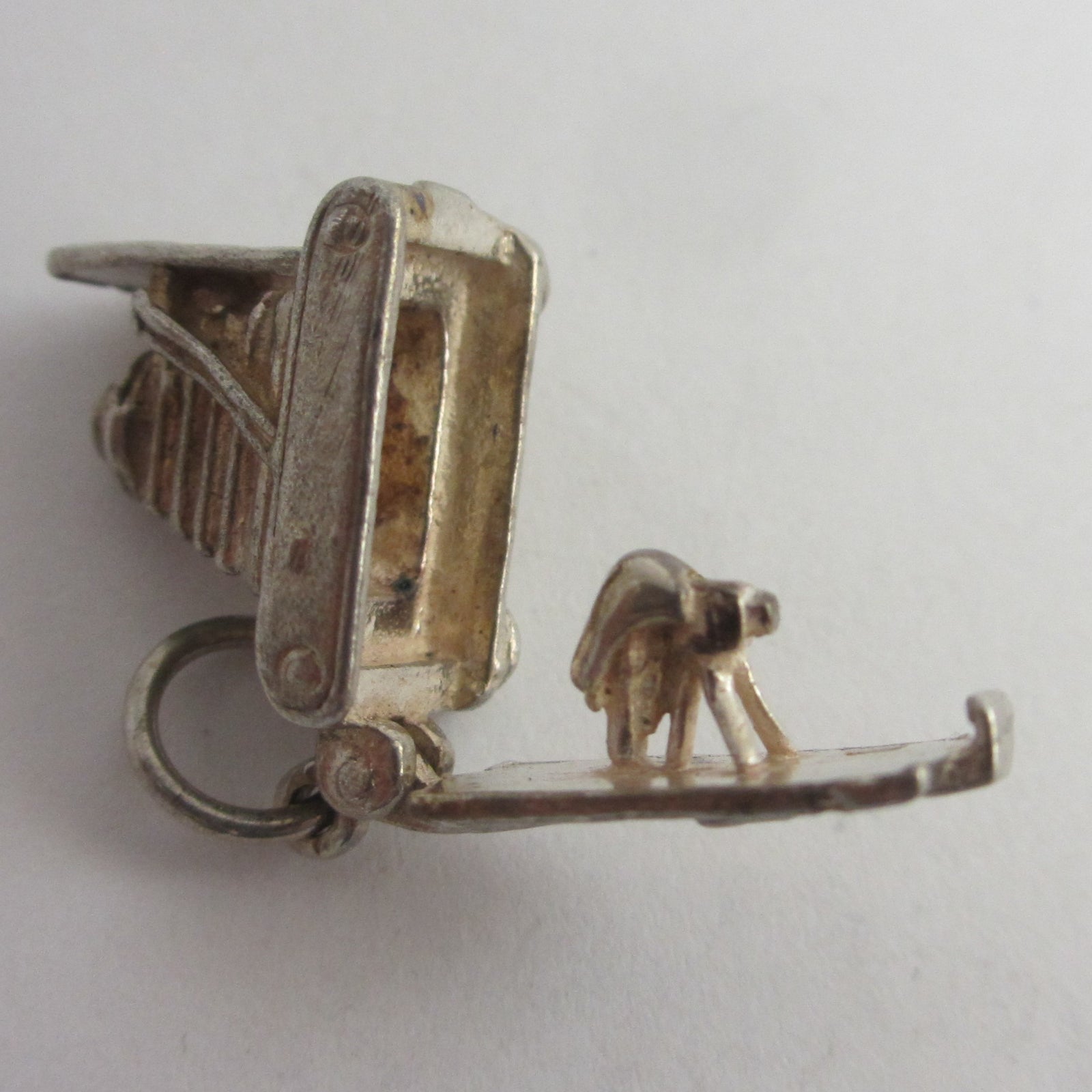 Opening Nuvo Movie Camera Sterling Silver Charm or Pendant Vintage c1960