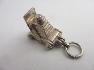 Opening Nuvo Movie Camera Sterling Silver Charm or Pendant Vintage c1960