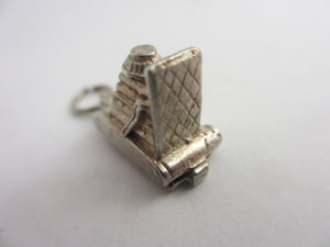 Opening Nuvo Movie Camera Sterling Silver Charm or Pendant Vintage c1960