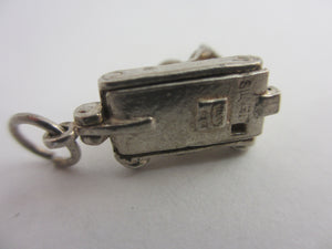 Opening Nuvo Movie Camera Sterling Silver Charm or Pendant Vintage c1960