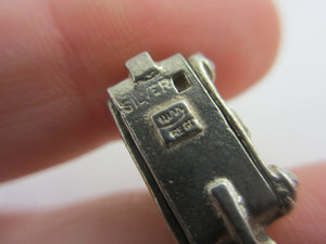 Opening Nuvo Movie Camera Sterling Silver Charm or Pendant Vintage c1960