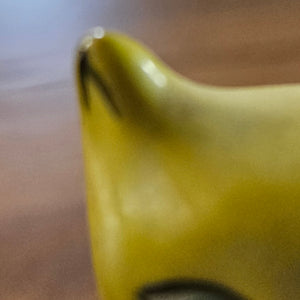 Rare Pair Staffordshire Pottery Cats Vintage