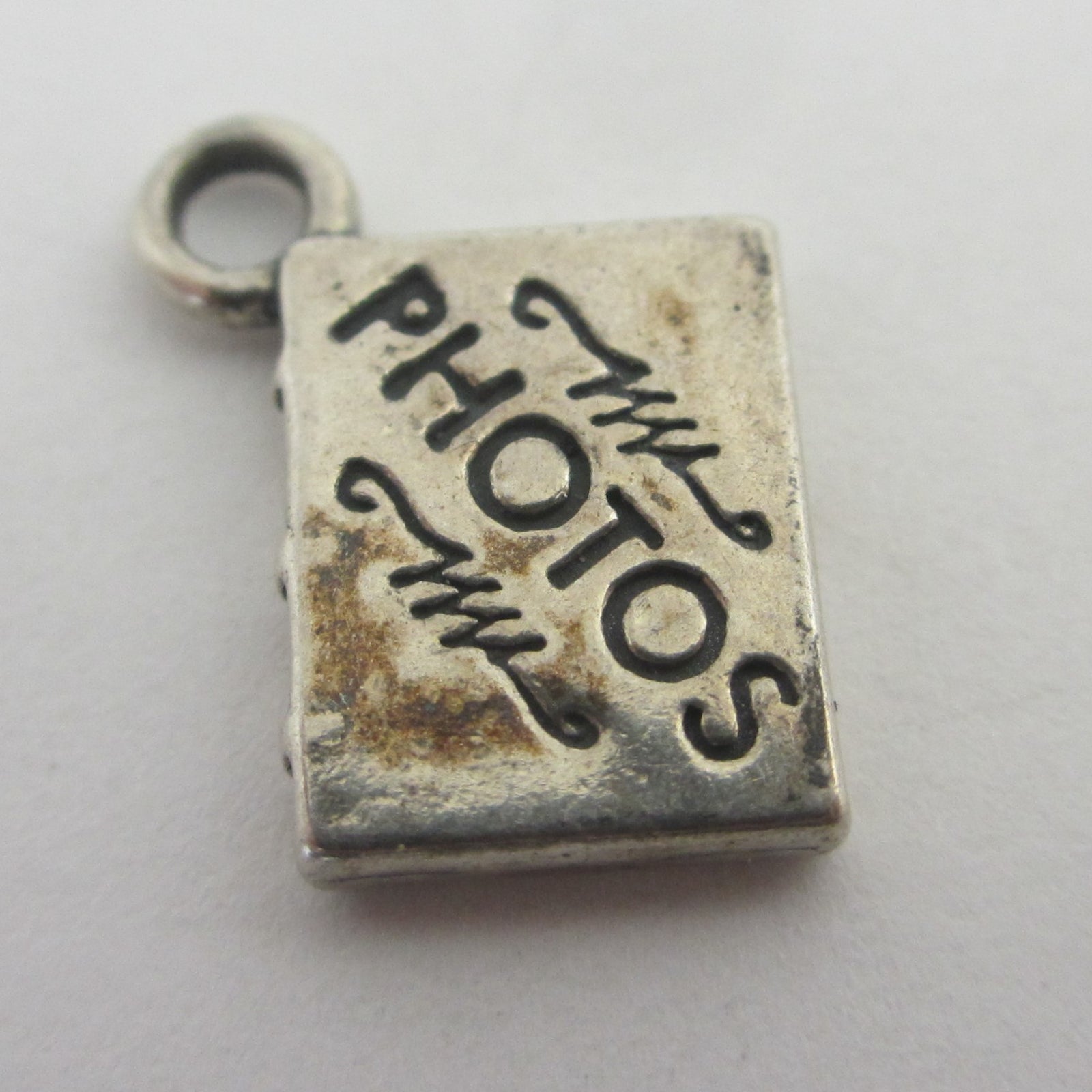 Photo Album in Sterling Silver Charm or Pendant Vintage c1960