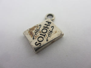 Photo Album in Sterling Silver Charm or Pendant Vintage c1960