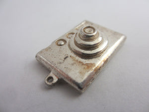 Photo Camera Sterling Silver Charm or Pendant Vintage c1960
