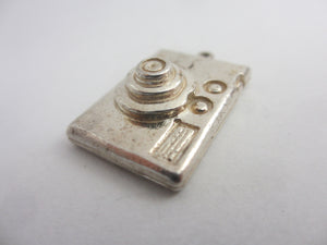 Photo Camera Sterling Silver Charm or Pendant Vintage c1960