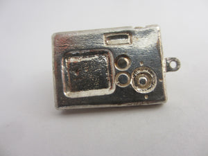 Photo Camera Sterling Silver Charm or Pendant Vintage c1960