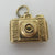 Photograph Camera English 9k Gold Charm or Pendant Vintage 1972