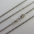 Platinum Spiga / Wheat Link Chain Necklace 40.8 cm / 16" Vintage