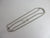 Platinum Spiga / Wheat Link Chain Necklace 40.8 cm / 16" Vintage