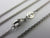 Platinum Spiga / Wheat Link Chain Necklace 40.8 cm / 16" Vintage