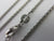 Platinum Spiga / Wheat Link Chain Necklace 40.8 cm / 16" Vintage