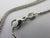 Platinum Spiga / Wheat Link Chain Necklace 40.8 cm / 16" Vintage