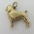 Poodle Dog English 9k Gold Charm or Pendant Vintage 1973