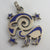 Aries the Ram Sterling Silver & Enamel Pendant Vintage c1950